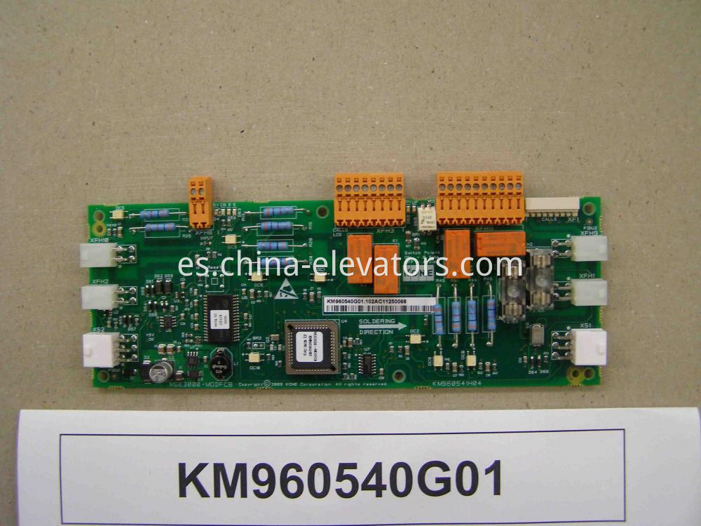 Tablero Kone Elevator MDE3000-MODFCB KM960540G01 KONE Elevator MDE3000-MODFCB Board KM960540G01